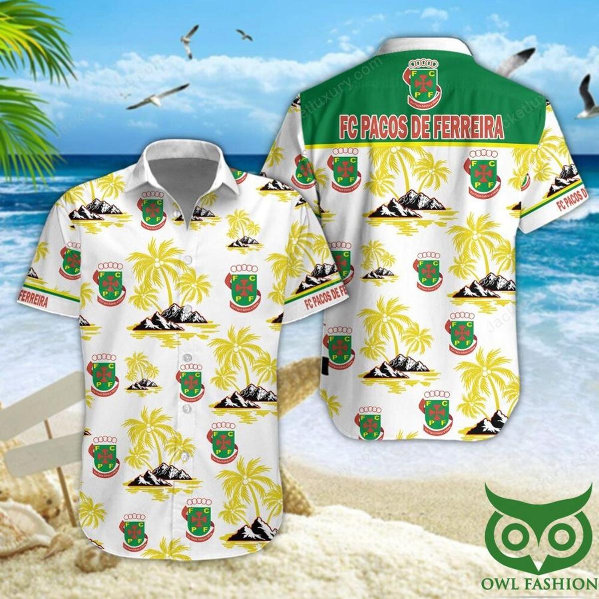 Fc Arouca Coconut Islands Patterns Best Hawaiian Shirt For Primeira Liga Fans