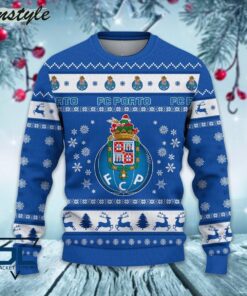 Fc Porto Blue Ugly Christmas Sweater For Men And Women