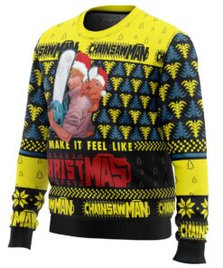 Fell Like Christmas Chainsaw Man Denji Pochita Ugly Christmas Sweater Best Gift For Fans 2