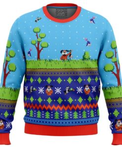 Nintendo Game Duck Hunt Funny Ugly Xmas Sweater Best Gift For Game Lovers