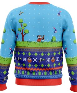 Festive Duck Hunt Womens Ugly Christmas Sweater