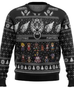 Final Fantasy Pixel Style Ugly Christmas Sweater Gift For Game Lovers