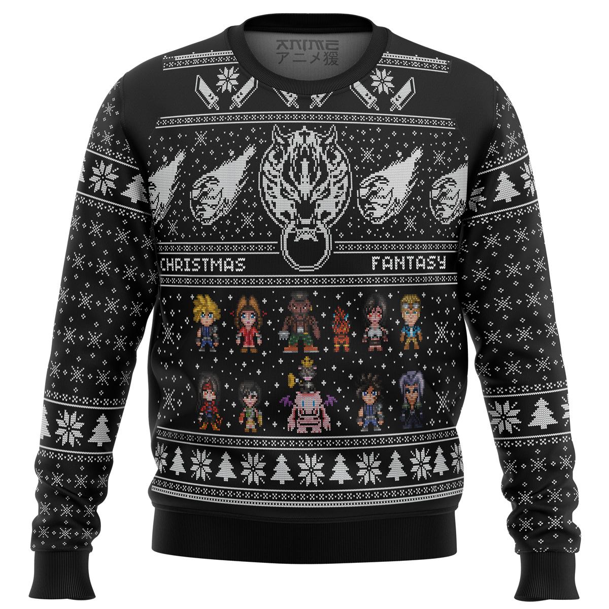 Spirited Away No Face And Soot Sprites Ugly Xmas Sweater Best Gift For Studio Ghibli Movie Fans