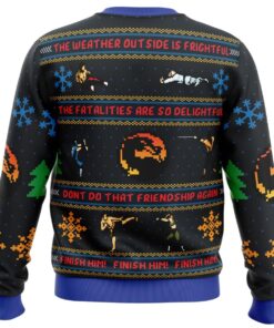 Finish Him! Mortal Kombat Christmas Sweater For Men And Women