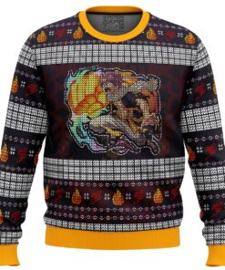 Fire Dragon’s Iron Fist Dragneel Natsu Fairy Tail Ugly Christmas Sweater