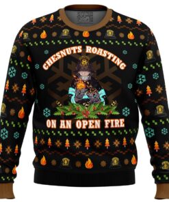 Fire Force Chesnuts Roasting Ugly Xmas Sweater