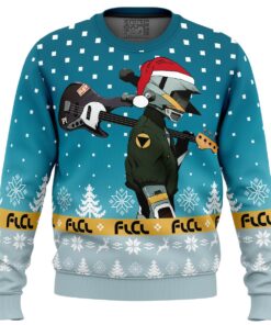 Flcl Fooly Cooly Canti Saw Christmas Tree Ugly Christmas Sweater Best Gift For Fans