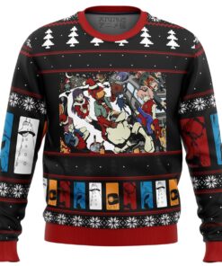 Flcl Fooly Cooly Holidays Black Christmas Sweater Xmas Outfit For Men Women