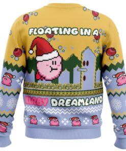 Floating In A Kirby Dreamland Ugly Christmas Sweater 2