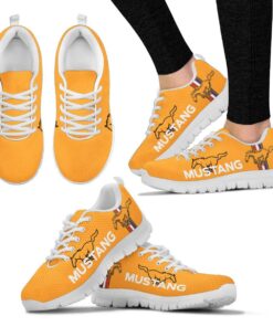 Ford Mustang Blaze Tricoat Yellow Running Shoes Gift