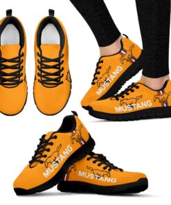 Ford Mustang Blaze Tricoat Yellow Running Shoes Gift 3