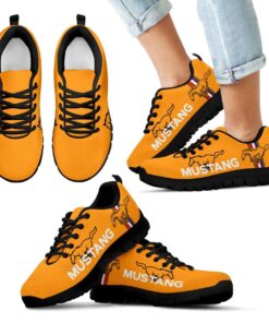 Ford Mustang Blaze Tricoat Yellow Running Shoes Gift 4