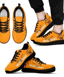 Ford Mustang Blaze Tricoat Yellow Running Shoes Gift 6