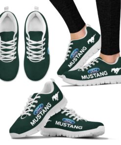 Ford Mustang Bullitt Green Running Shoes For Fans