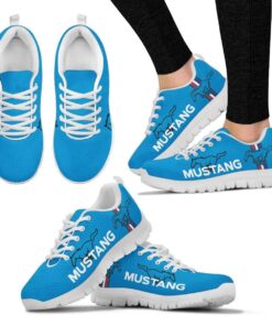 Ford Mustang Grabber Blue Running Shoes For Men And Women 1