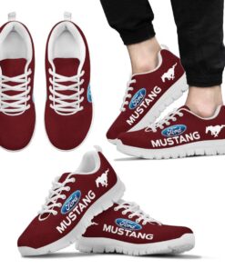 Ford Mustang Maroon Running Shoes For Fans 5