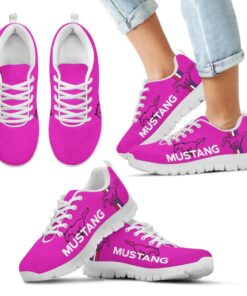 Ford Mustang Pink Running Shoes Gift 6