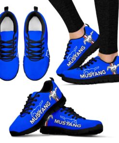 Ford Mustang Vista Blue Running Shoes Best Gift 2