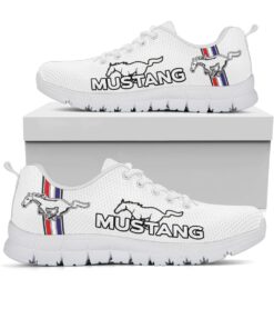 Ford Mustang White Running Shoes For Men And Women 1