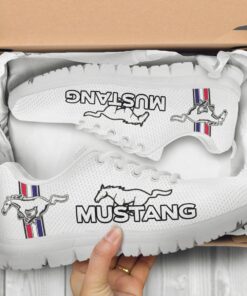 Ford Mustang White Running Shoes For Men And Women 3