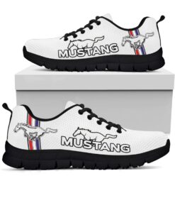 Ford Mustang White Running Shoes For Men And Women 4