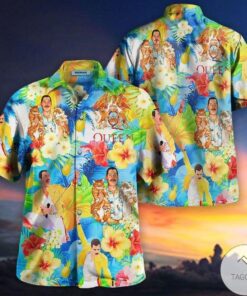 Freddie Mercury From Queen Rock Band Tropical Hawaiian Shirt Funny Gift For Fans