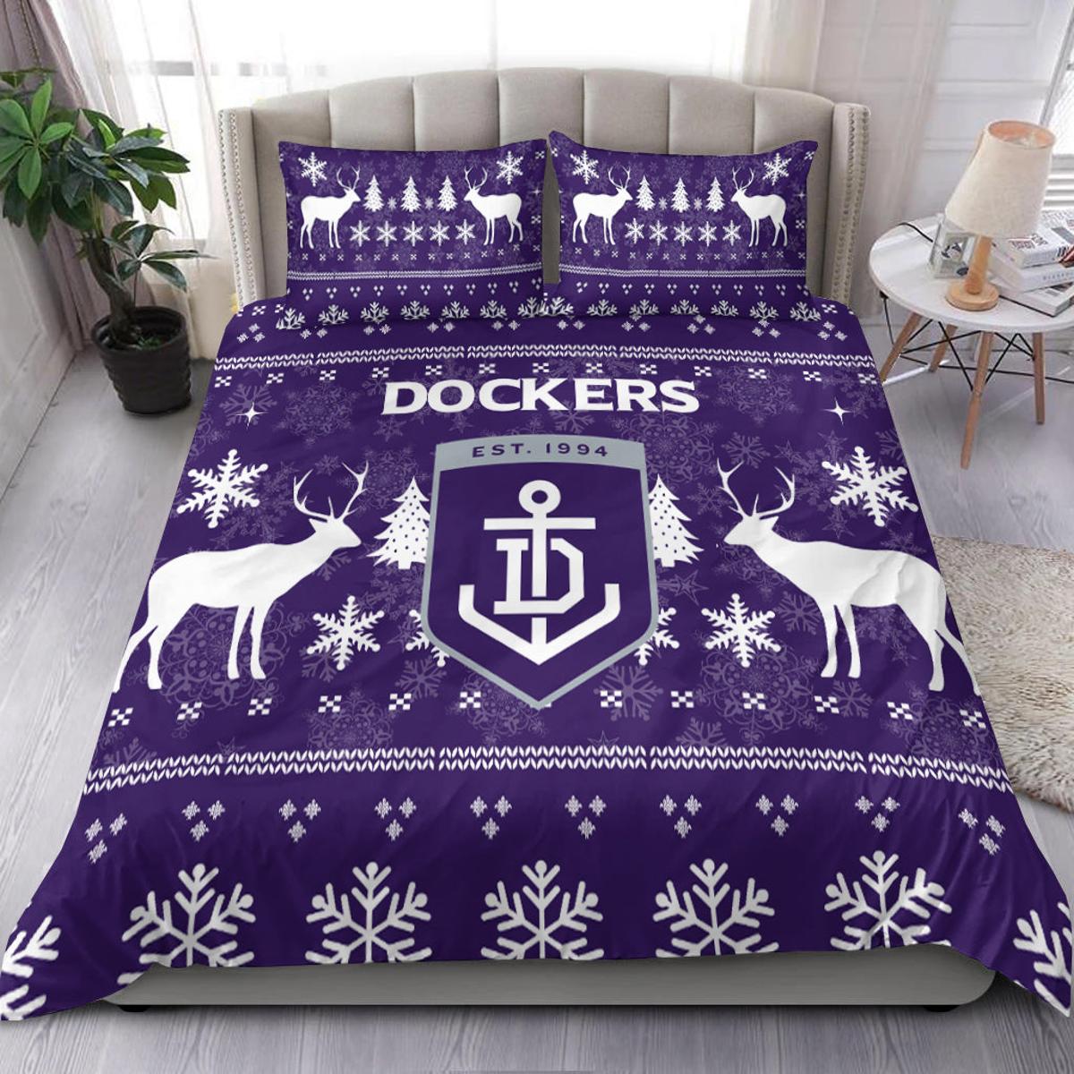 Fremantle Dockers Bedding Set Funny Gift For Fans