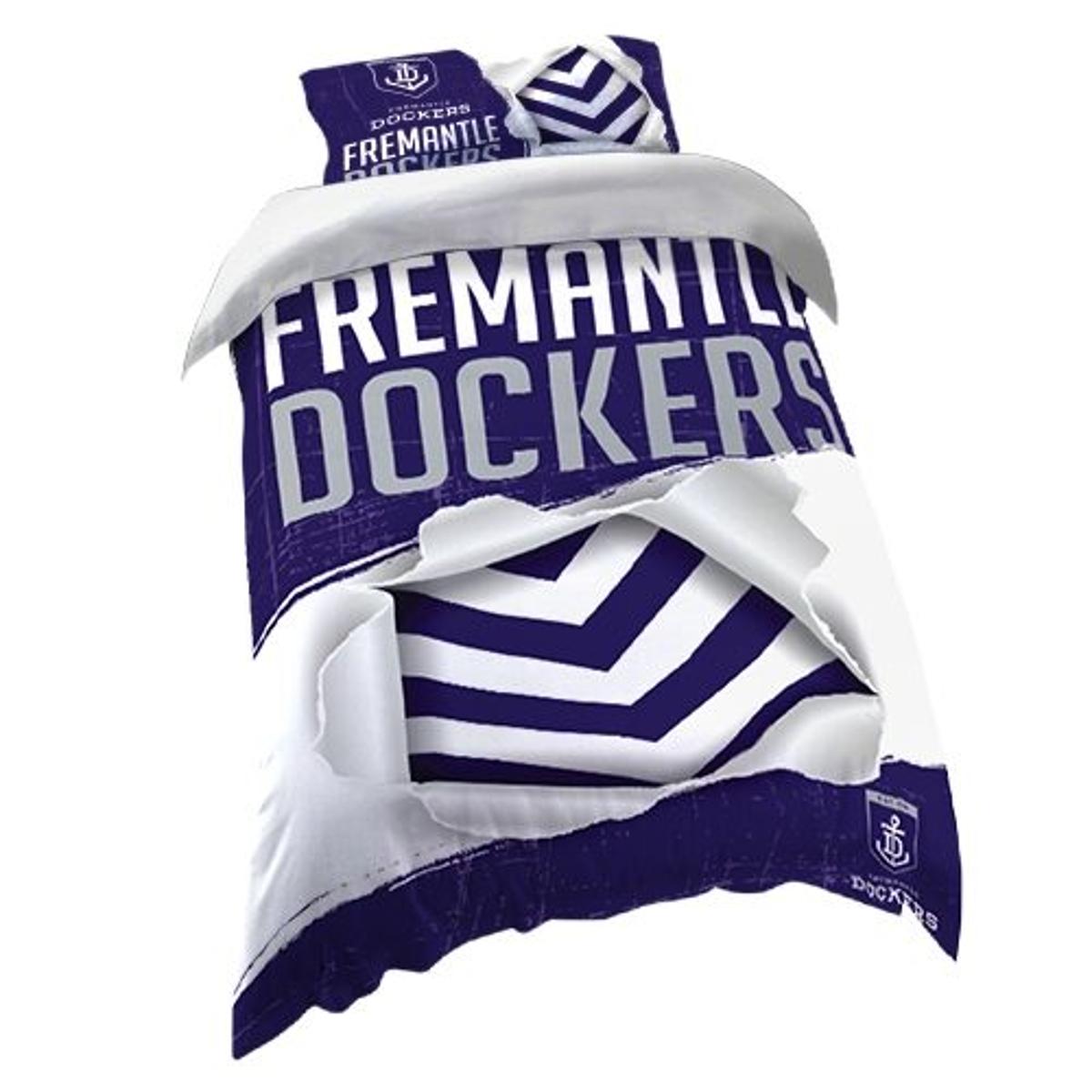 Fremantle Dockers Purple White Doona Cover