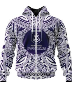 Fremantle Dockers Custom Name Number Indigenous Zip Up Hoodie Funny Gift For Fans 1