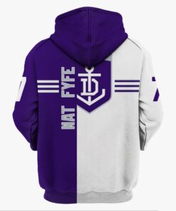 Fremantle Dockers Nat Fyfe No 7 Zip Hoodie Gifts For Lovers