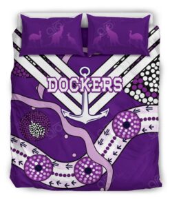 Fremantle Dockers Purple Indigenous Doona Cover
