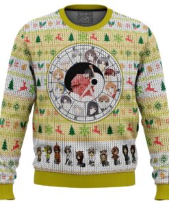 Fruits Basket Chinese Zodiac Ugly Xmas Sweater Best Gift For Manga Anime Fans