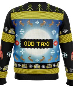 Full Moon Odd Taxi Christmas Sweater