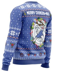 Fullmetal Alchemist Merry Chimera mas Blue Christmas Sweater Best Ugly Xmas Sweater For Fans 3