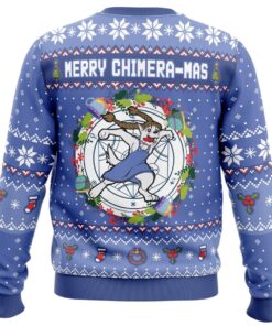 Fullmetal Alchemist Merry Chimera mas Blue Christmas Sweater Best Ugly Xmas Sweater For Fans 4