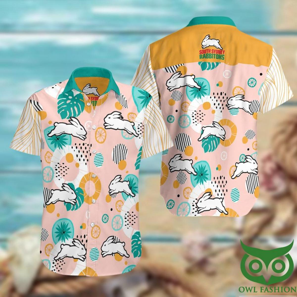 Funny Vintage South Sydney Rabbitohs Beach Aloha Shirt Men Women Summer Outfits