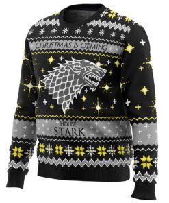 Game Of Thrones House Stark Logo Unisex Ugly Christmas Sweater Best Gift For Men Women