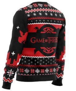 Game Of Thrones House Targaryen Logo Ugly Christmas Sweater Best Gift For Got Fans 4