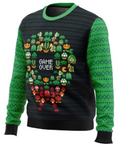 Game Over Nintendo Plus Size Ugly Christmas Sweater 3