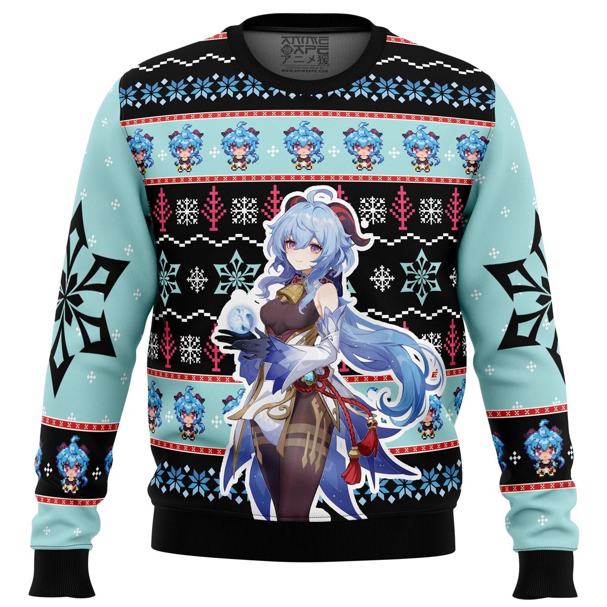 Tartaglia Childe Genshin Impact Christmas Sweater Women