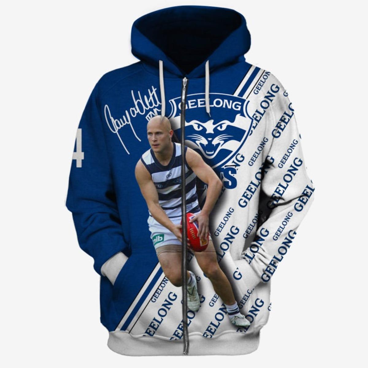 Geelong Cats Patrick Dangerfield Zip Hoodie Gift For Fans