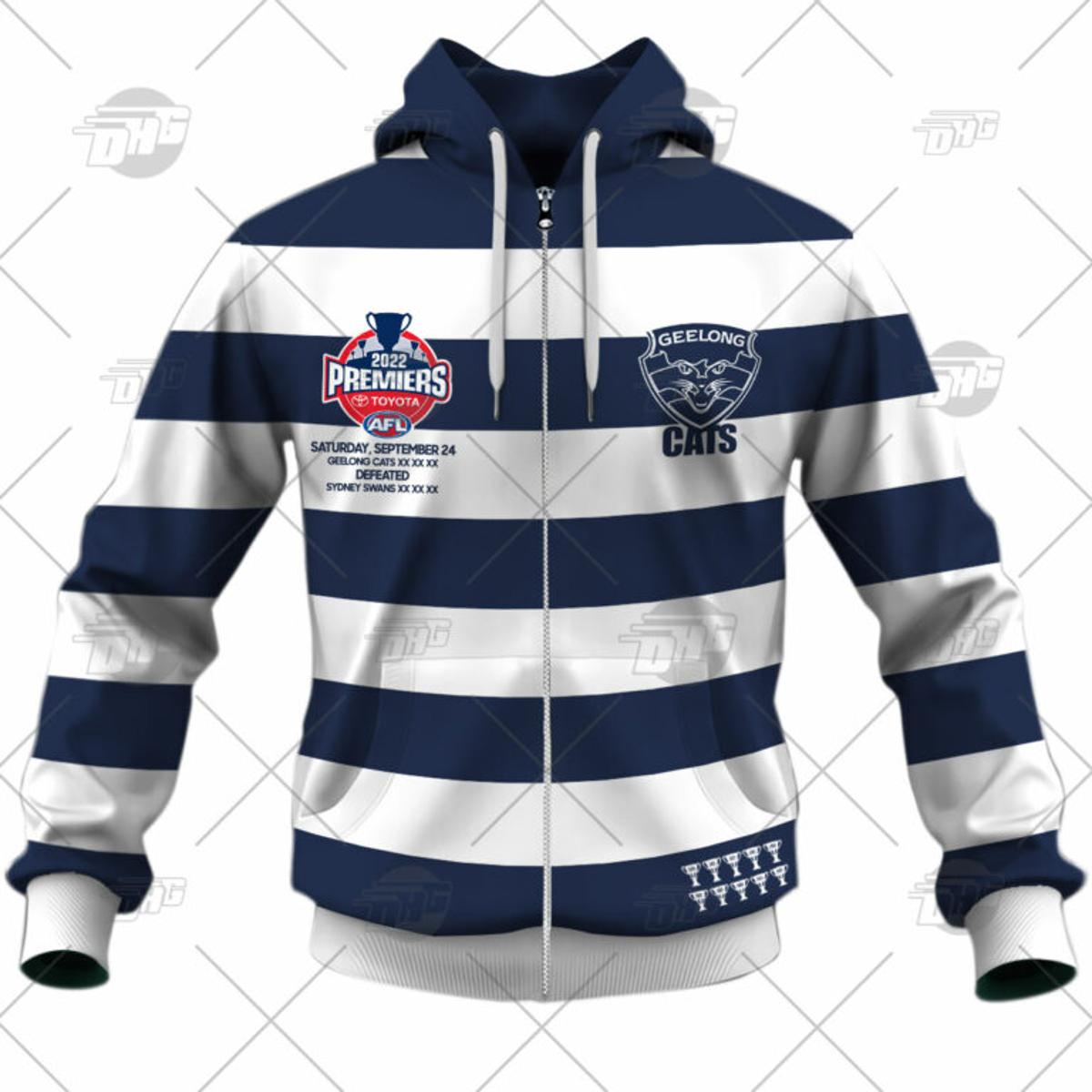 Geelong Cats Patrick Dangerfield Zip Hoodie Gift For Fans