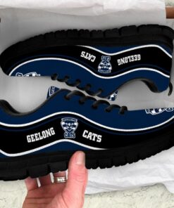 Geelong Cats Running Shoes Black Blue 3