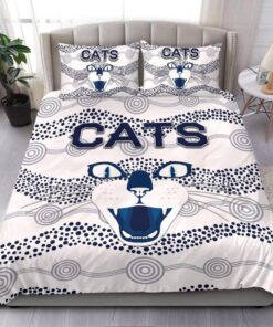 Geelong Cats White Indigenous Doona Cover