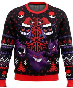 Christmas Theme Pikachu Pokemon Ugly Xmas Sweater Best Gift For Fans