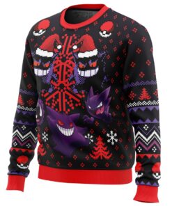 Ghosts Gengar Gastly Pokemon Xmas Style Ugly Christmas Sweater Best Fan Gift Ideas 2