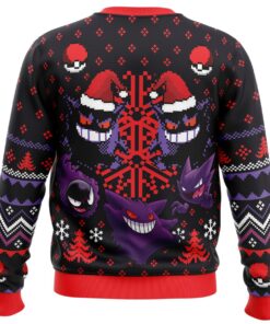 Ghosts Gengar Gastly Pokemon Xmas Style Ugly Christmas Sweater Best Fan Gift Ideas 4