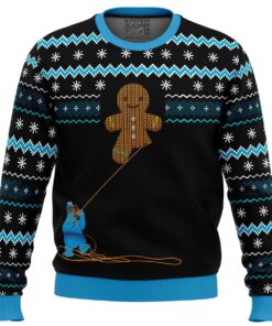 Gingerbread Cookie Monster Black Ugly Christmas Sweater Best Xmas Gift For Men Women 1