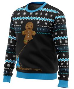 Gingerbread Cookie Monster Black Ugly Christmas Sweater Best Xmas Gift For Men Women 2