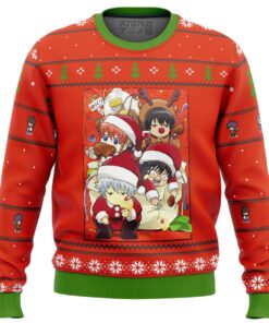 Gintama Holiday Chibi Style Christmas Sweater Xmas Outfit For Fans